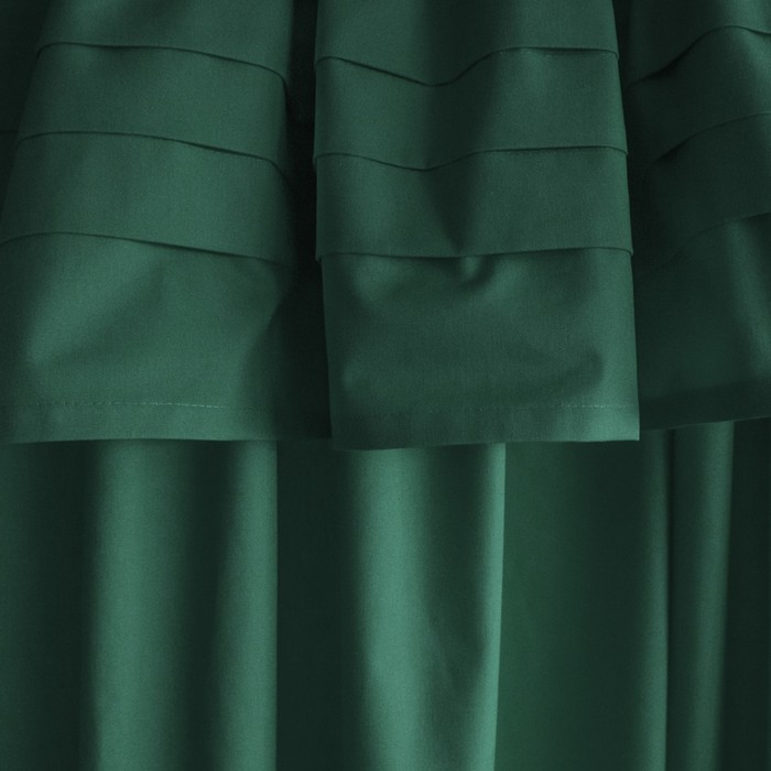 Комплект штор «Курт», размер 140х270 см-2 шт, цвет зелёный