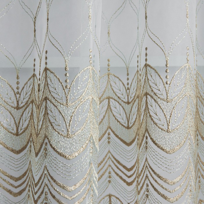 Комплект штор «Колли», размер 145х270 см-2 шт, цвет золотой