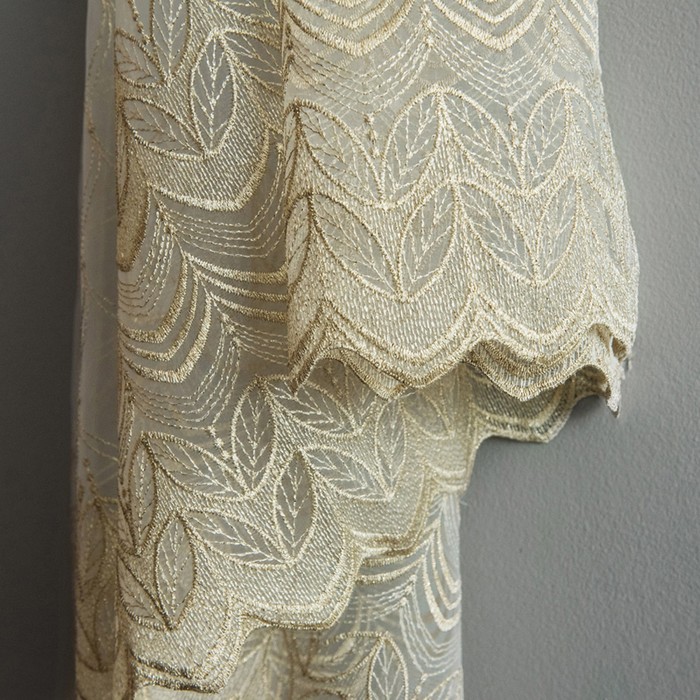 Комплект штор «Колли», размер 145х270 см-2 шт, цвет золотой