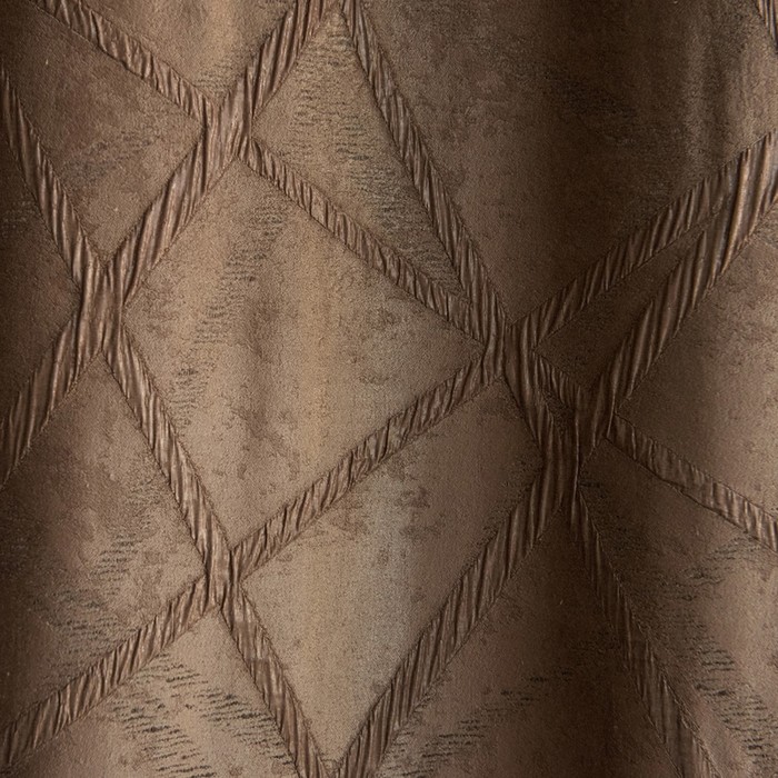 Комплект штор «Кайл», размер 150х270 см-2 шт, цвет коричневый