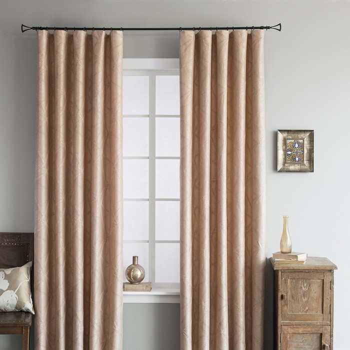 Комплект штор «Кайл», размер 150х270 см-2 шт, цвет бежевый