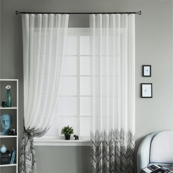 Комплект штор «Джоунс», размер 210х270 см-2 шт, цвет серый