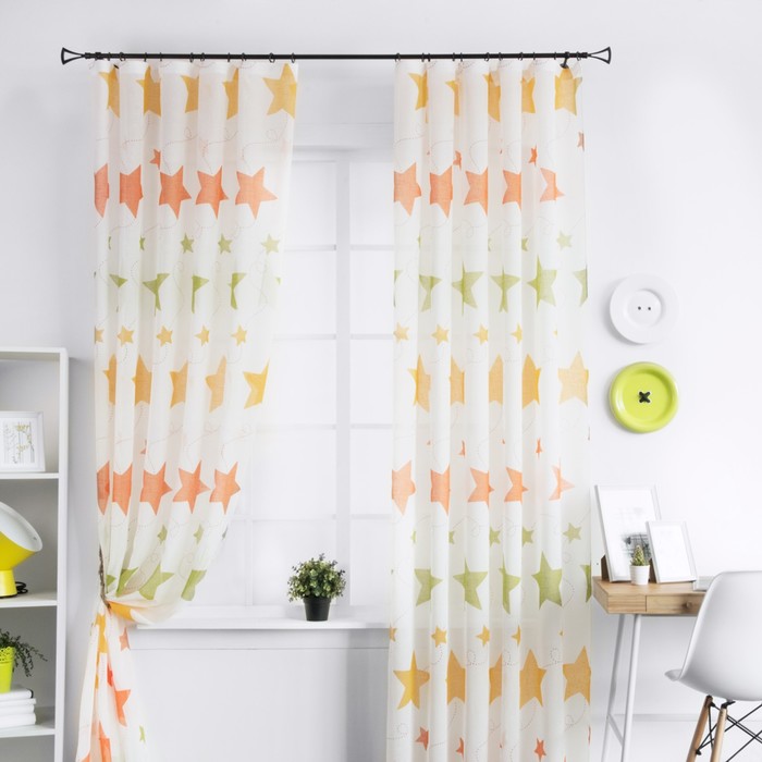 Комплект штор «Вэйс», размер 160х280 см-2 шт, мульти