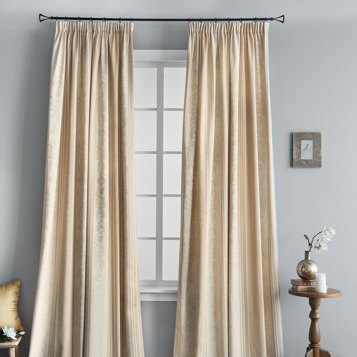 Комплект штор «Верна», размер 145х270 см-2 шт, цвет бежевый