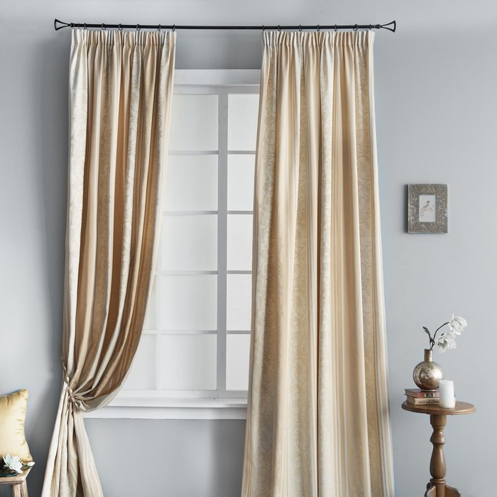 Комплект штор «Верна», размер 145х270 см-2 шт, цвет бежевый