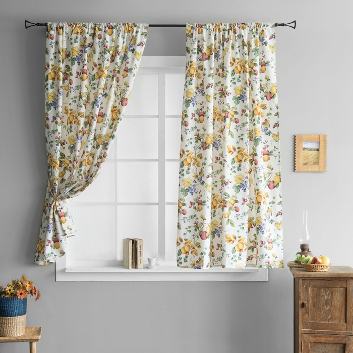 Комплект штор «Верги», размер 130х180 см-2 шт, мульти