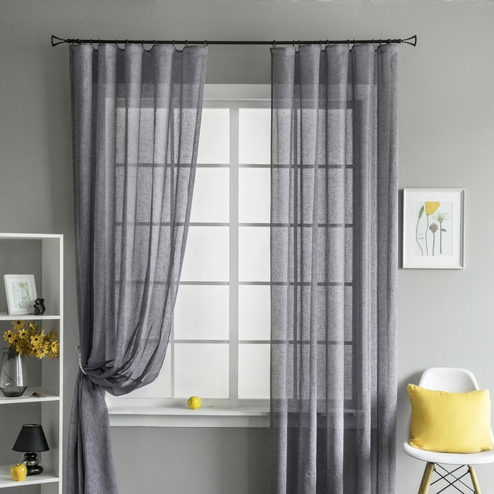 Комплект штор «Брама», размер 145х280 см-2 шт, цвет фиолетовый