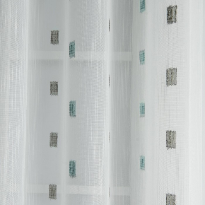 Комплект штор «Блюм», размер 145х300 см-2 шт, цвет синий