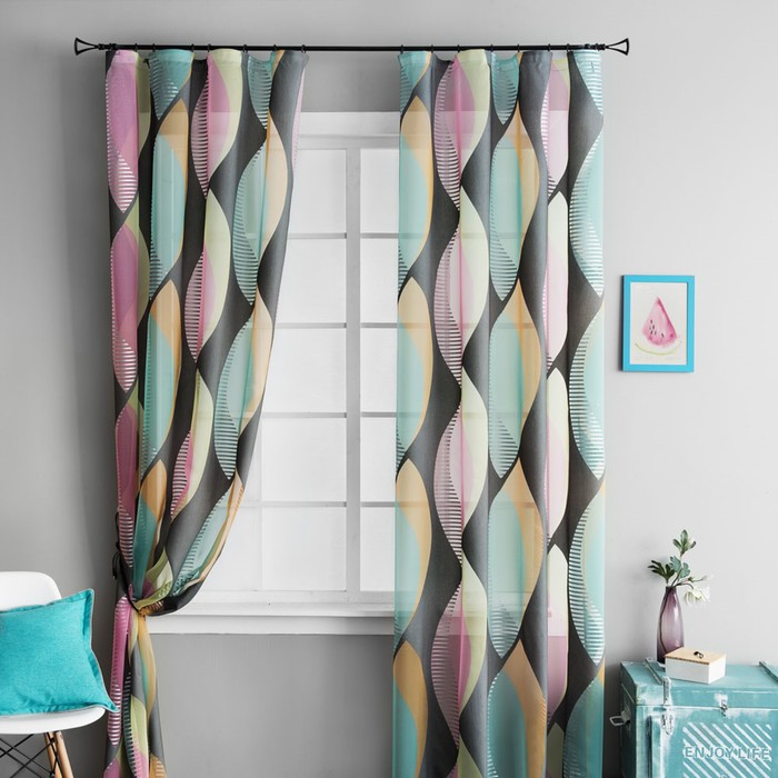 Комплект штор «Барселона», размер 200х280 см-2 шт, цвет серый