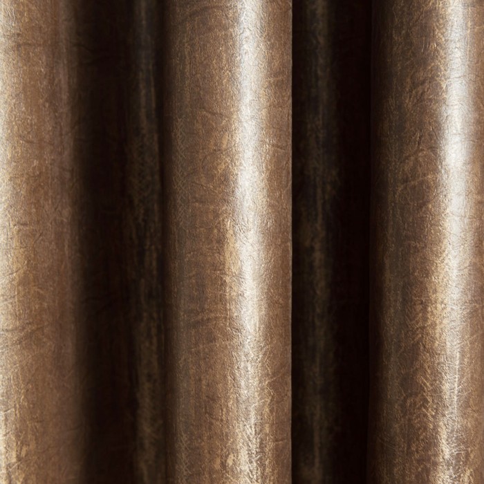 Комплект штор «Алонсо», размер 145х260 см-2 шт, цвет коричневый