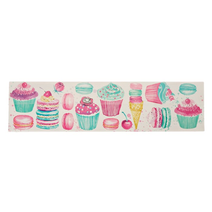 Коробочка для макарун с PVC крышкой «Вкусняшка», 19,5 х5 х4,5см