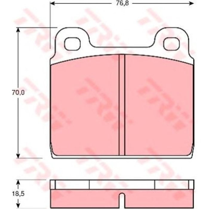 Колодки томрозные  TRW GDB407