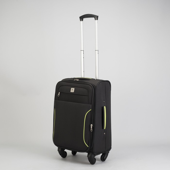 Чемодан малый с расширением 20", отдел на молнии, 2 наружных кармана, 4 колеса