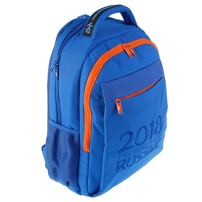 Рюкзак молодежный, эргономичная спинка 44 х 33 х 16 см Euro «ЧМ по футболу 2018», синий