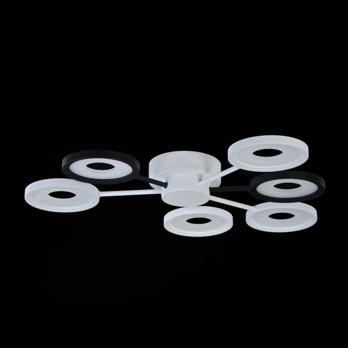 Люстра Aprilia 72Вт LED черно, белый 49,5x61x7,5см