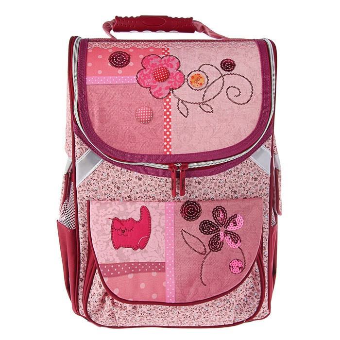 Ранец Стандарт Hatber Balance 38*29*16 для девочки, жесткая форма "Милая шкатулка" NRk_23045