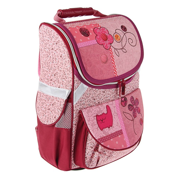Ранец Стандарт Hatber Balance 38*29*16 для девочки, жесткая форма "Милая шкатулка" NRk_23045