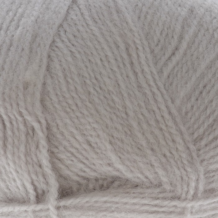 Пряжа "Ангорская тёплая" 40% шерсть, 60% акрил 480м/100гр (08 св. серый)
