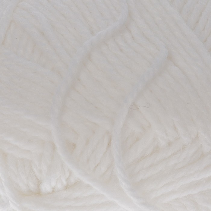 Пряжа "Уютная" 85%акрил, 15% полиамид 230м/100гр (01 белый)