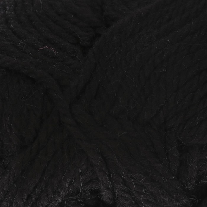 Пряжа "Уютная" 85%акрил, 15% полиамид 230м/100гр (02 черный)