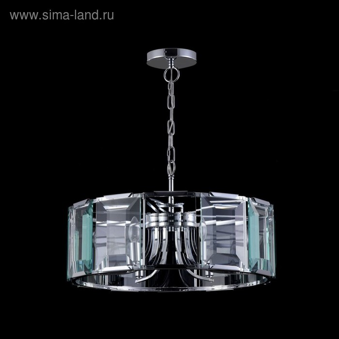 

Люстра Cerezo 6x40Вт E14 никель 58,5x58,5x143см