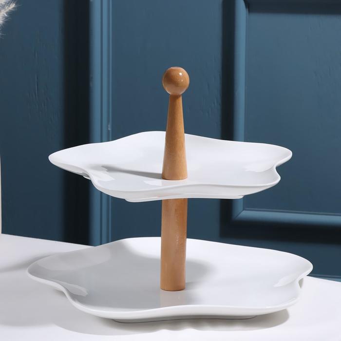 Блюдо "Эстет", 2 яруса 22/26 см