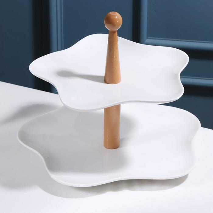 Блюдо "Эстет", 2 яруса 22/26 см