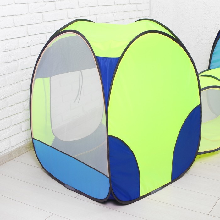 Палатка 4 грани+ тоннель из 2-х секций. Вид 3.