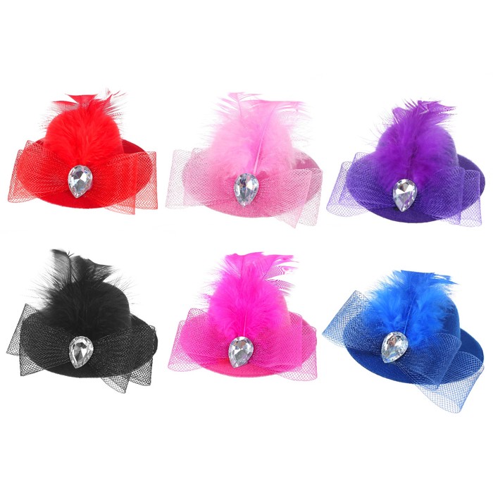 Карнавальный зажим "Красотка", цвета МИКС