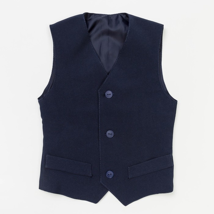 Жилет для мальчика, рост 116 см, цвет синий