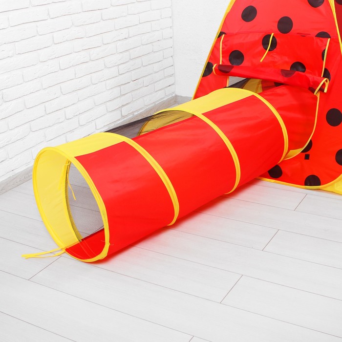 Палатка детская игровая "Божья коровка", с тунелем