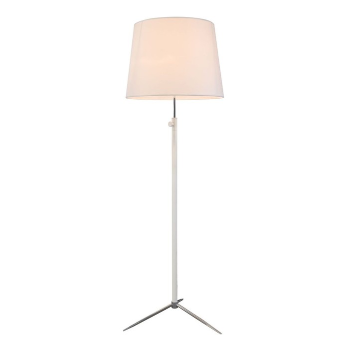 Торшер Monic 1x40Вт E27 белый, хром 45x45x160см