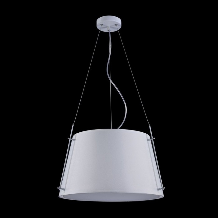 Светильник Monic 1x40Вт E27 белый, хром 45x45x127см