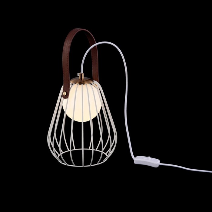 Настольная лампа Indiana 1x28Вт G9 белый 18x18x22см