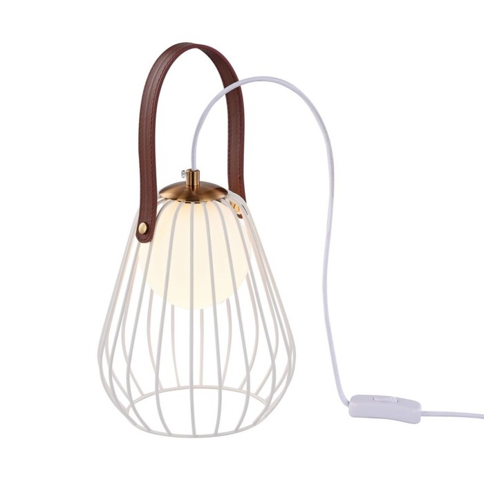 Настольная лампа Indiana 1x28Вт G9 белый 18x18x22см