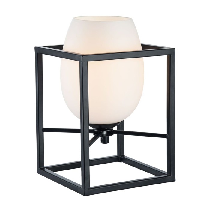 Настольная лампа Cabin 1x40Вт E14 черный 16x16x24см