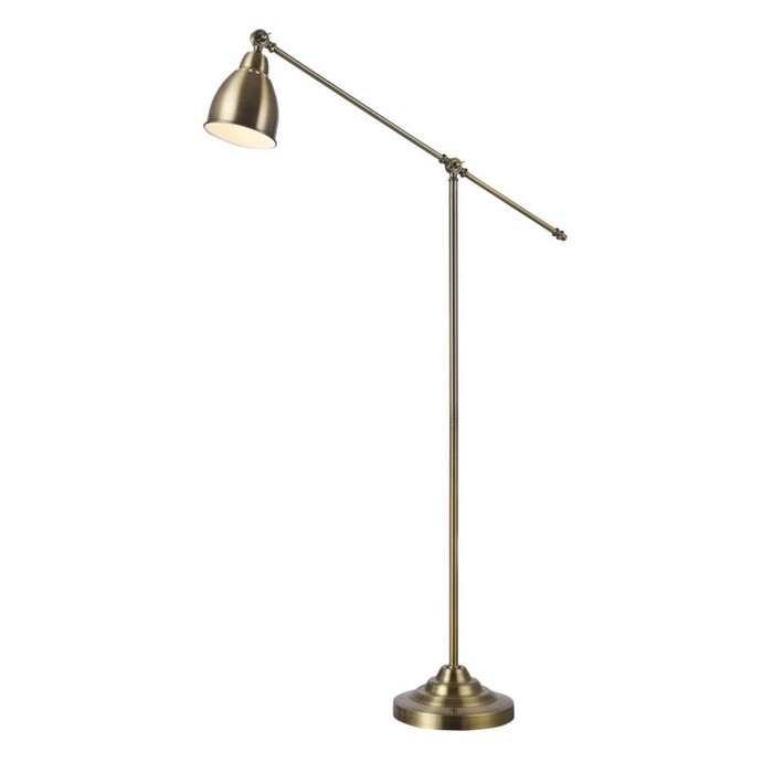 Торшер Domino 1x40Вт E27 латунь 90x26x144см