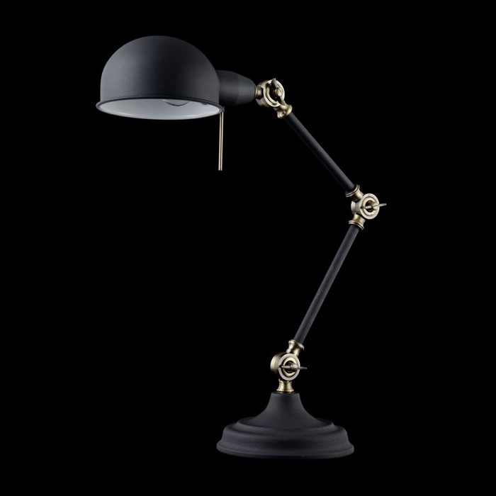 Настольная лампа Zeppo 137 1x40Вт E27 черный 40x17x51см