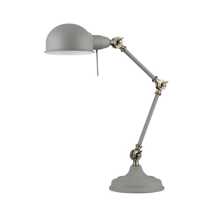Настольная лампа Zeppo 137 1x40Вт E27 серый 40x17x51см