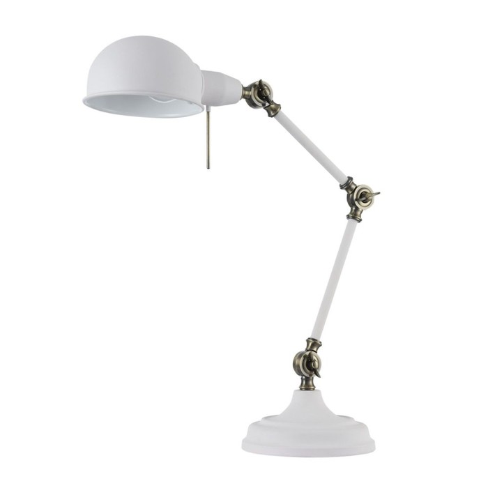 Настольная лампа Zeppo 137 1x40Вт E27 белый 40x17x51см