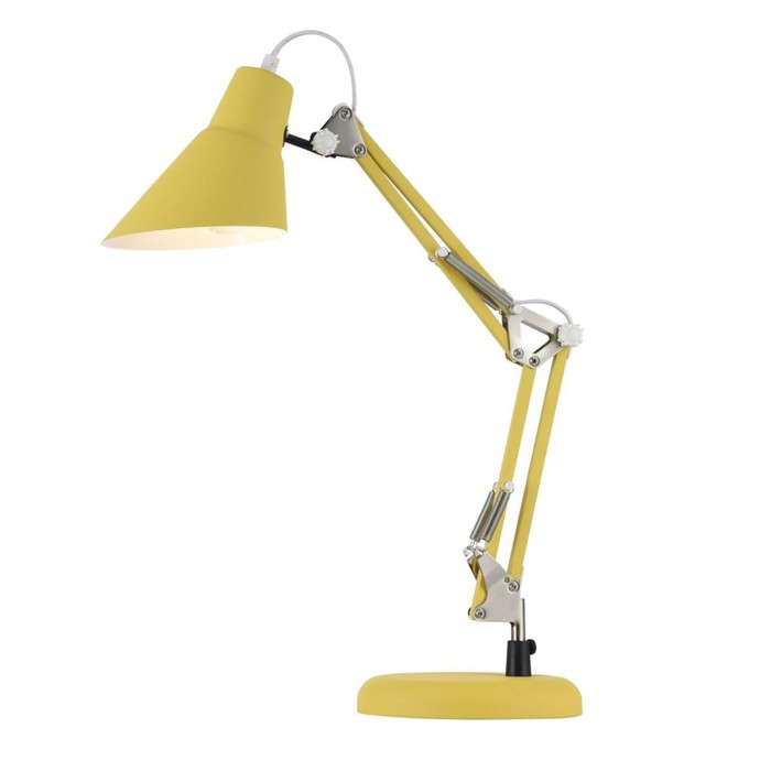 Настольная лампа Zeppo 136 1x40Вт E27 желтый 44x18,5x50см