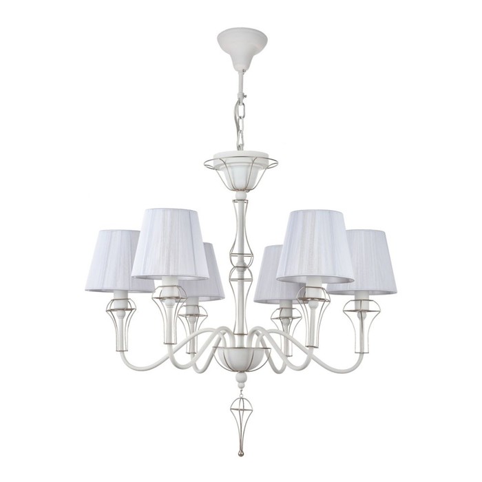 Люстра Frame 6x40Вт E14 белый 66x162см