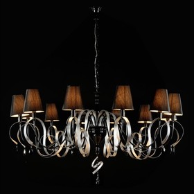 

Люстра Intreccio 12x40Вт E14 черный, серебро 125x125x70см