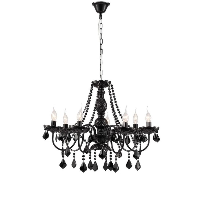 Люстра Contrast 7x60Вт E14 черный 68x68x55см