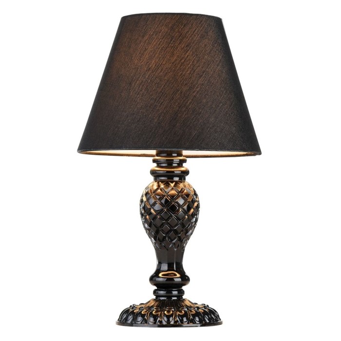 Настольная лампа  Contrast 1x40Вт E14 черный 22x22x37см