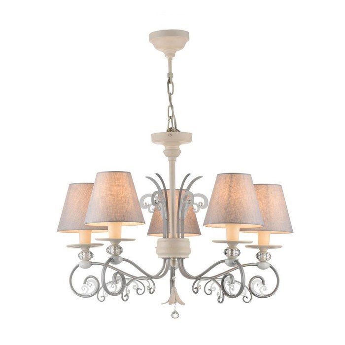 Люстра  Wings 5x40Вт E14 белый, серый 65x65x146см