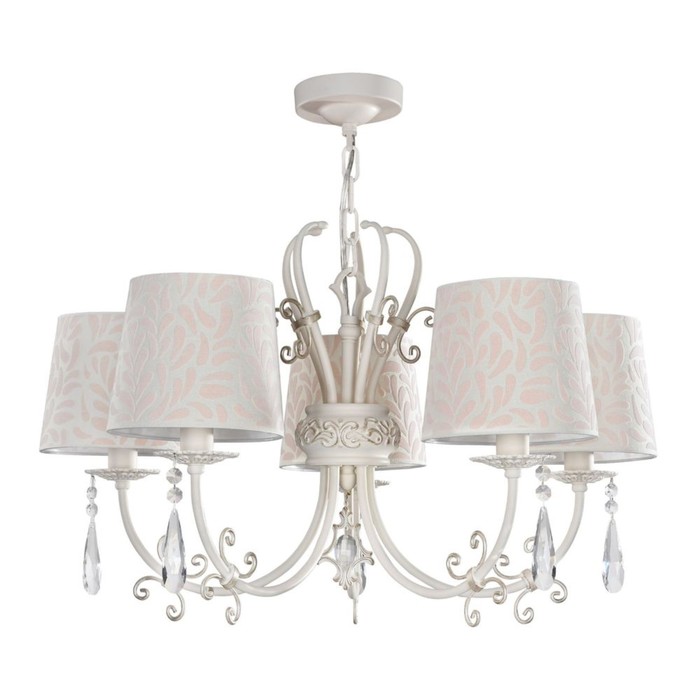 Люстра Emilia 5x40Вт E14 белый 65x65x129,5см