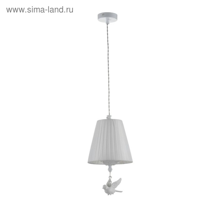 

Светильник Passarinho 1x40Вт E14, белый 18x18x32 см