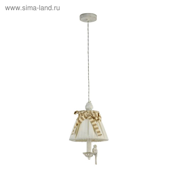 Светильник подвесной Maytoni ARM013-PL-01-W, 1хE14, 40Вт, 22х22х136 см, цвет белый антик