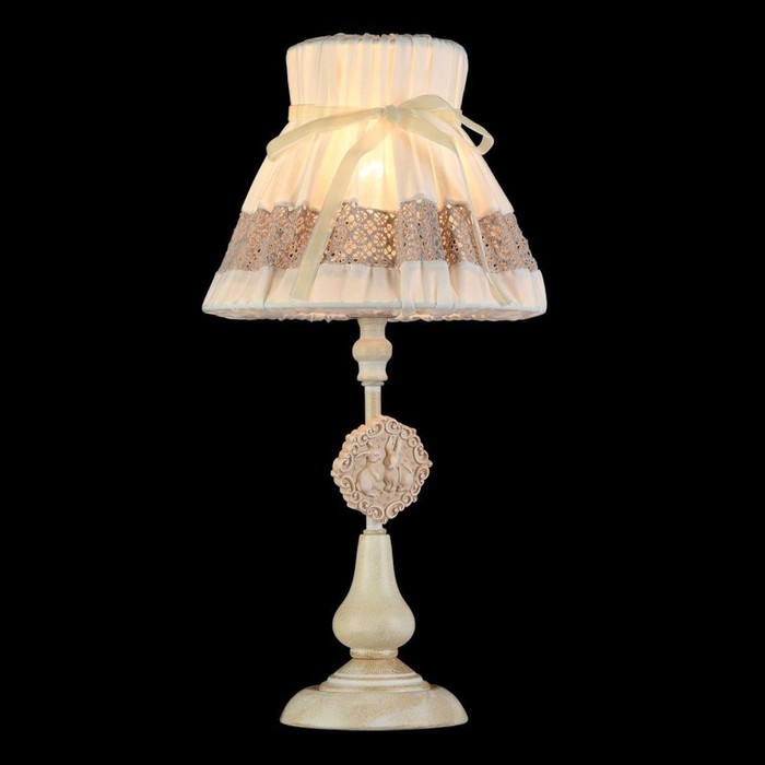 Настольная лампа Bunny 1x40Вт E14 кремовый, золото 20x20x40см